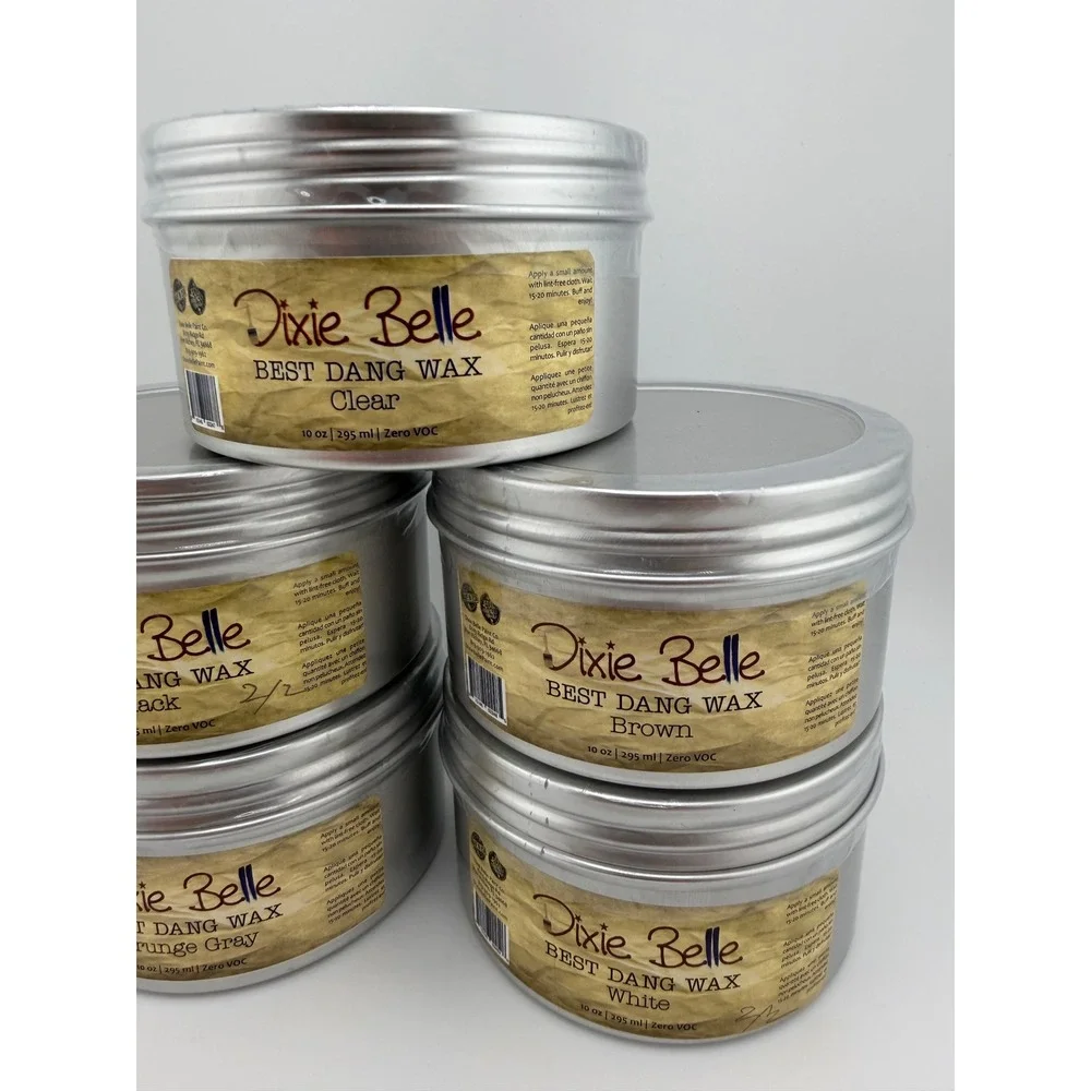 Dixie Belle Best Dang Wax 10oz Clear Black Brown Grunge Gray White - Picture 3 of 4